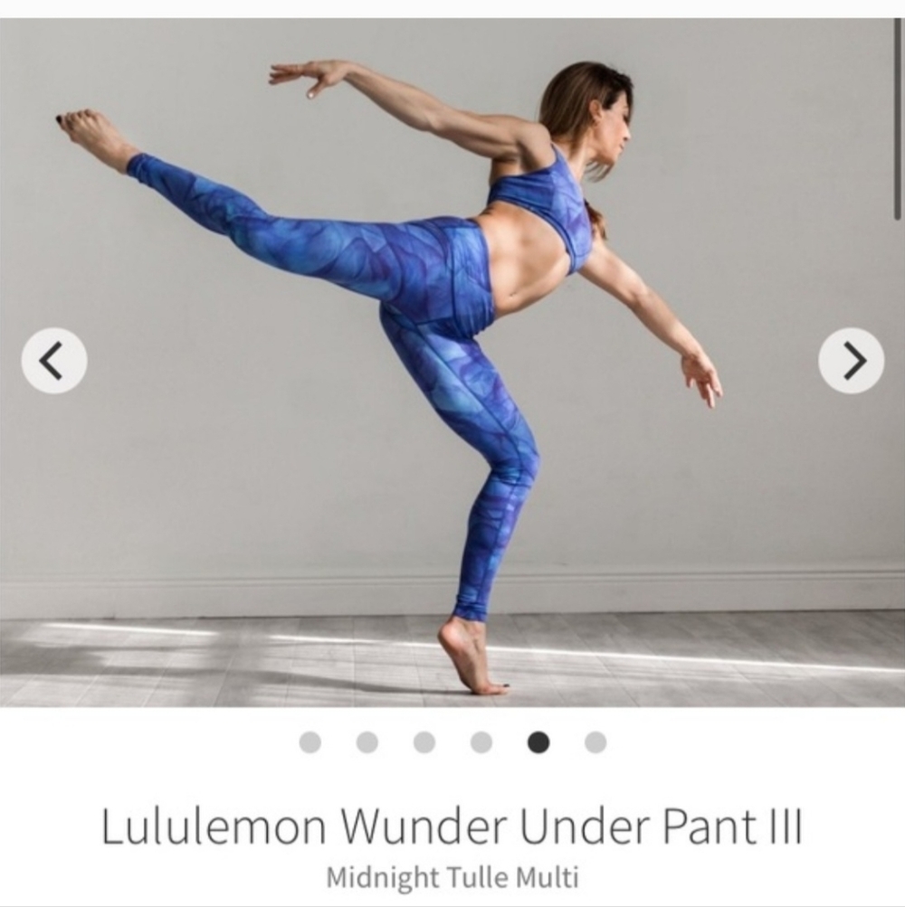 Lululemon Athletica Leggings In Midnight Tulle